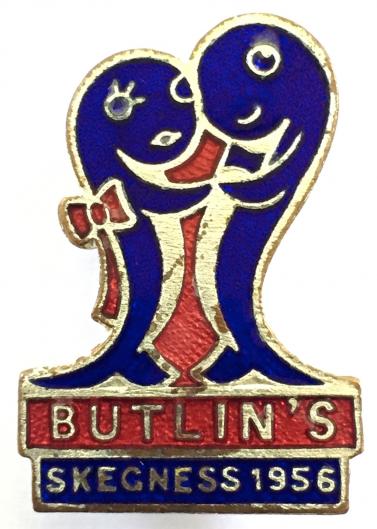 Butlins 1956 Skegness Holiday Camp dancing fish badge