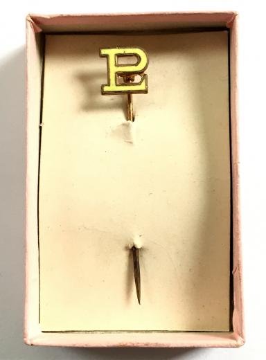 Primrose League Associates stick pin badge on display card c1920s