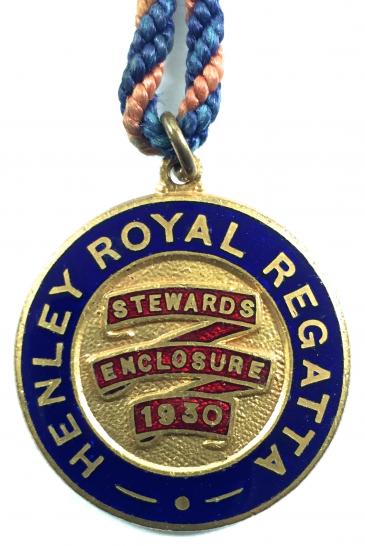 1930 Henley Royal Regatta stewards enclosure badge