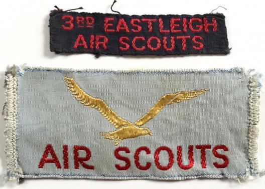 Boy Scouts 3rd Eastleigh Air Scouts stripe & eagle badge