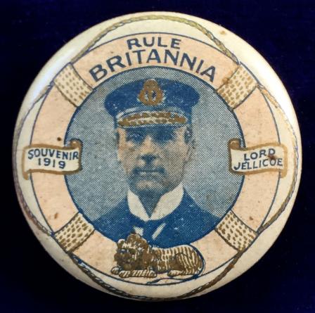 Rule Britannia Lord Jellicoe 1919 Australian fundraising badge