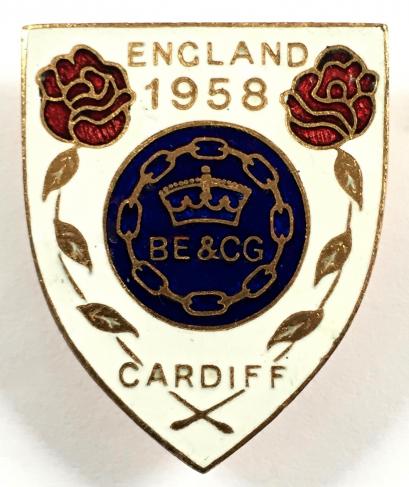 1958 British Empire & Commonwealth Games Cardiff badge