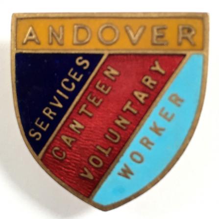 WW2 Andover Services Canteen NAAFI voluntary war worker badge