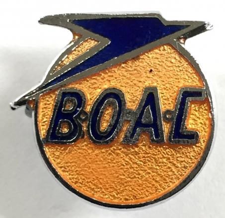 BOAC Airline promotional enamel badge by Squire 