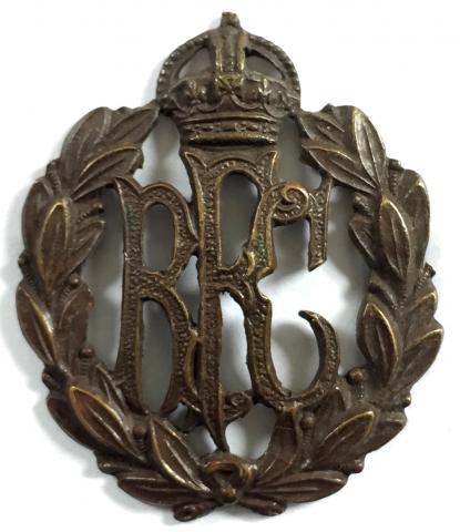 WW1 Royal Flying Corps Officers service dress RFC bronze collar badge