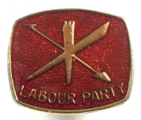 Labour Political Party supporters badge circa 1970s.