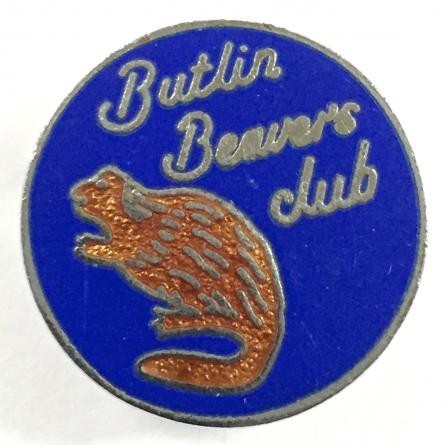Butlins Holiday Camp Beavers Club childrens badge