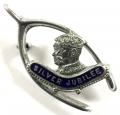 King George V and Queen Mary 1935 Silver Jubilee lucky wishbone badge
