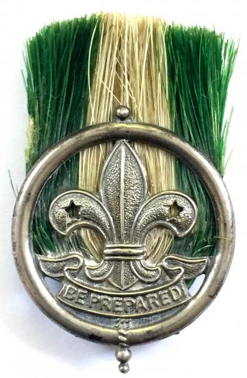 Boy Scouts Group Scoutmaster 2nd pattern Silver hat badge