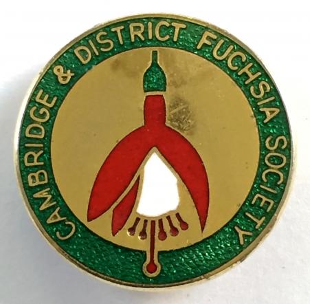 Cambridge & District Fuchsia Society vintage membership badge