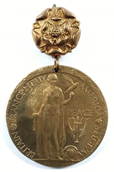 WW1 Great War Peace Celebration 1919 medal