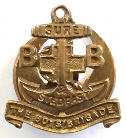Boys Brigade standard buttonhole wartime economy lapel badge