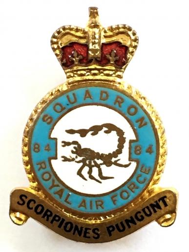 RAF No 84 Squadron Royal Air Force badge circa 1950