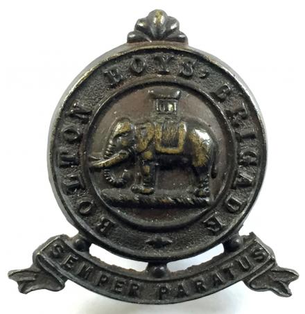 Bolton Boys Brigade officers bronzed cap badge