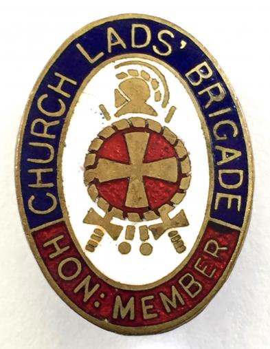 Church Lads Brigade CLB honorary member badge