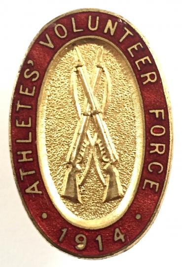 WW1 Athletes Volunteer Force 1914 VTC Badge