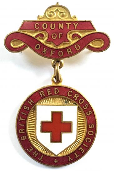 British Red Cross Society County of Oxford badge