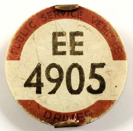 PSV Bus Driver East Midland Public Service Vehicle licensing badge