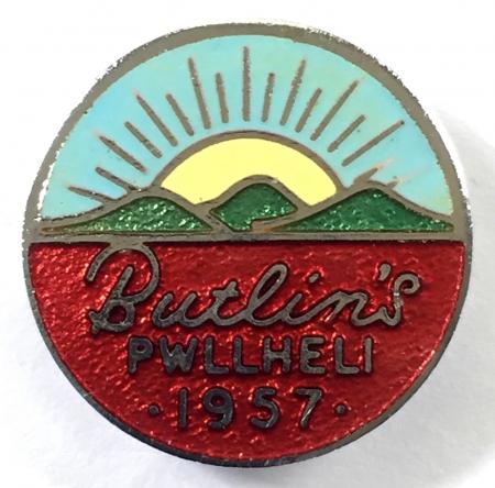 Butlins 1957 Pwllheli holiday camp badge