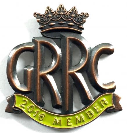 Goodwood Road Racing Club GRRC 2016 member badge