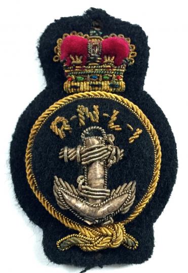 Royal National Lifeboat Institution RNLI Coxswain bullion cap badge