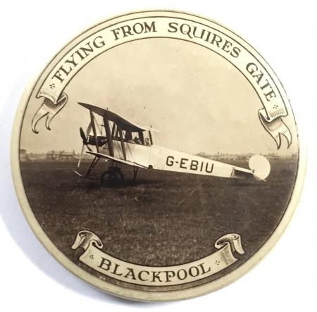 Flying From Squires Gate Airport Blackpool aircraft adverting mirror