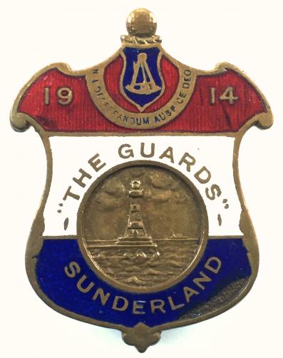 WW1 The Guards Sunderland 1914 volunteer training corps VTC badge
