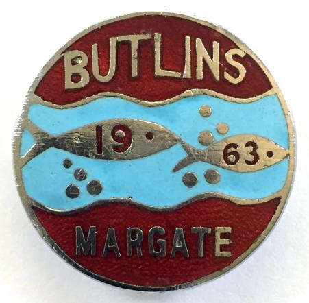 Butlins 1963 Margate Holiday Camp fish badge