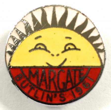 Butlins 1961 Margate Holiday badge