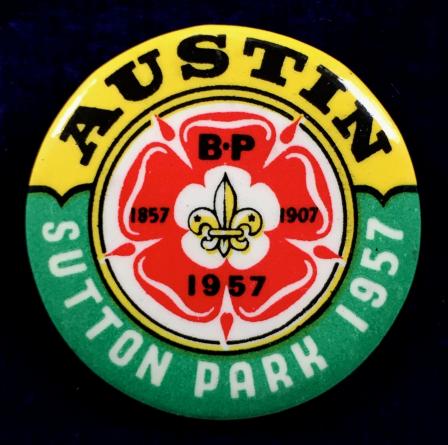 Boy Scouts 9th World Scout Jamboree Sutton Park 50th anniversary badge
