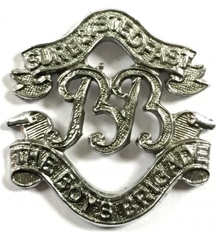 Boys Brigade warrant officers chromium plated cap badge 1981 - 2006