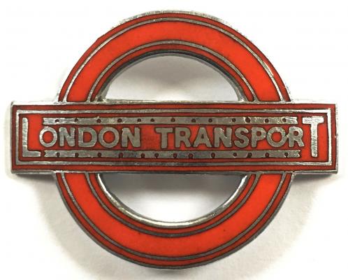 London Transport tram trolleybus driver or conductor cap badge c1962