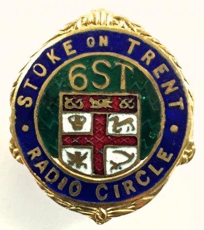 6ST Stoke on Trent BBC Radio Circle Staffordshire relay station badge