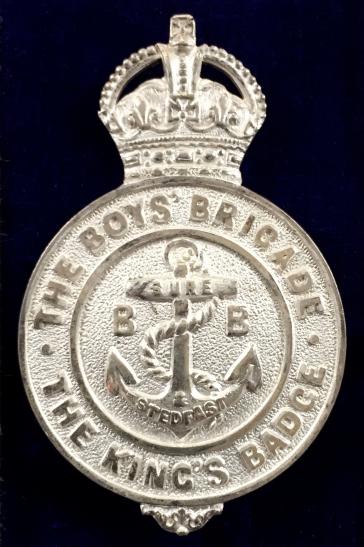 Boys Brigade The Kings badge 1914 - 1926