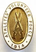 WW1 Athletes Volunteer Force 1914 VTC badge