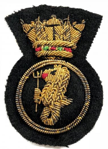 Port of London Authority petty officer gold bullion cap badge