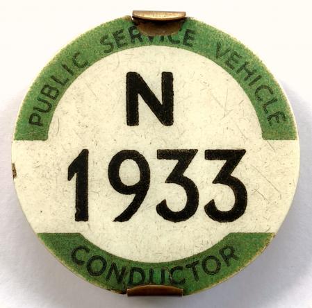 PSV Bus Conductor London Public Service Vehicle Licensing badge