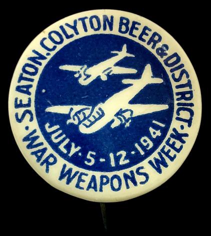 Seaton Colyton Beer 1941 Bristol Blenheim fundraising badge
