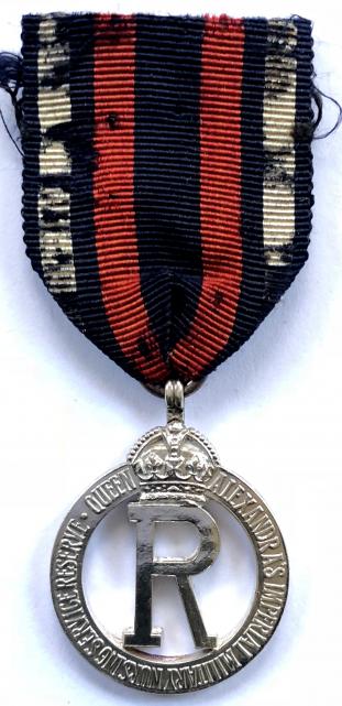 QAIMNSR 1933 hallmarked silver tippet medal badge