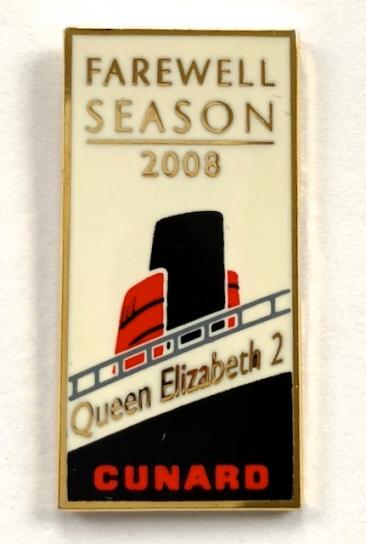 Queen Elizabeth 2 Cunard Farewell Season 2008 badge