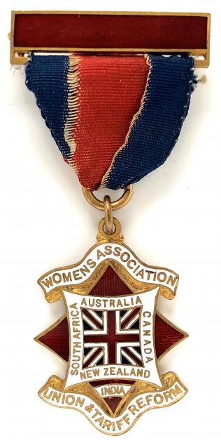 Union & Tariff Reform womens association political badge.