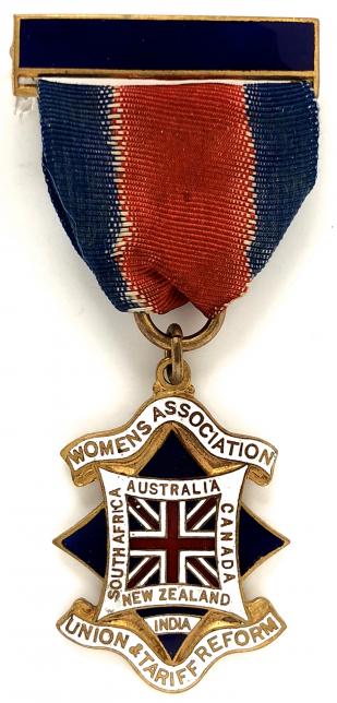 Union & Tariff Reform womens association political badge.