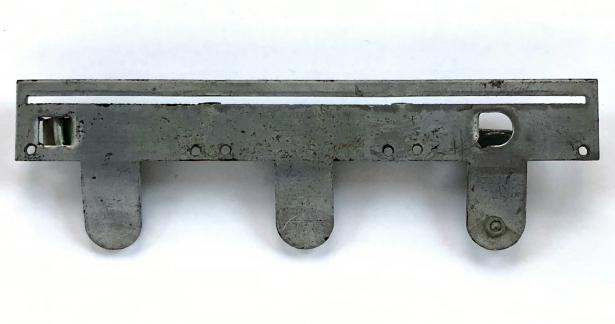 Vintage white metal full size three medal mounting pin bar.