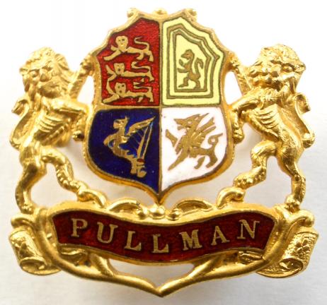 Pullman Car Company pre war Railway Train Coach cap badge