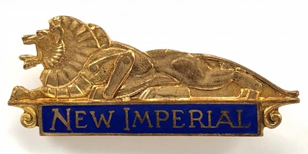 New Imperial Motors Birmingham pre-1939 motorcycle badge