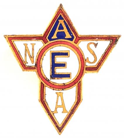 Entertainments National Service Association ENSA enamel badge