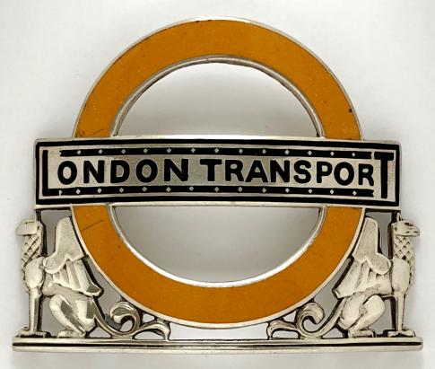 London Transport Railway 1934 silver station foreman badge