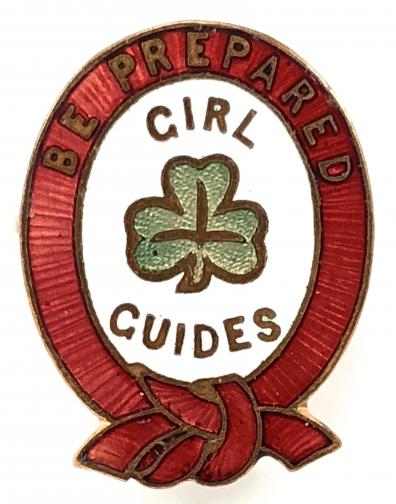 Girl Guides First Class award metal badge