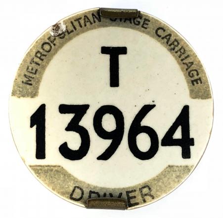 PSV Metropolitan Stage Carriage trolleybus vehicle licensing drivers badge