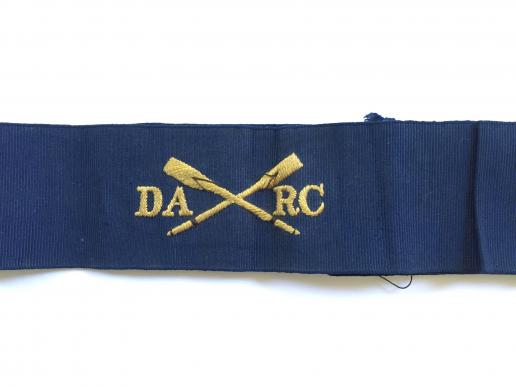 Dartmouth Amateur Rowing Club straw boater crossed oars hatband